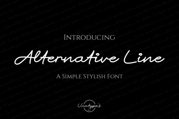 Alternative Line Font: A Crafter’s Signature Script