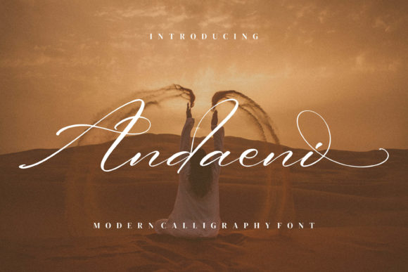 Andaeni: A Script Font for Your Creative Products