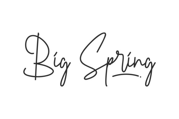 Big Spring Font: A Casual Signature Font for Modern Web Design