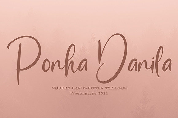 Discover Ponha Danila: The Elegant Handwritten Font for Crafters