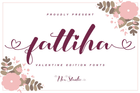 Fattiha: A Romantic Script Font for Creative Product Design
