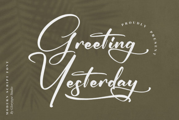 Greeting Yesterday: The Font That Writes With Memory