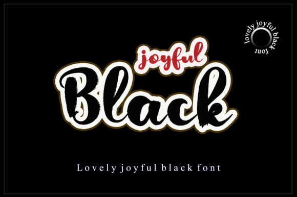 Joyful Black: A Brush Script Font for Expressive Branding