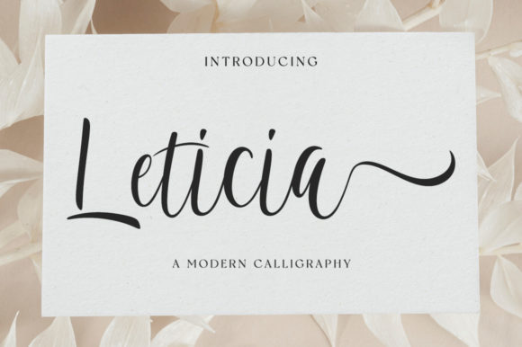 Leticia: An Elegant Script Font for Editorial Elegance