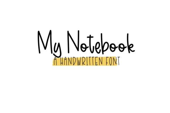 My Notebook: The Handwritten Font Your Creative Projects Deserve