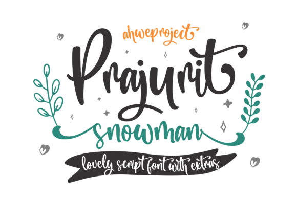 Prajurit Snowman Font: A Handwritten Typeface for Campaigns