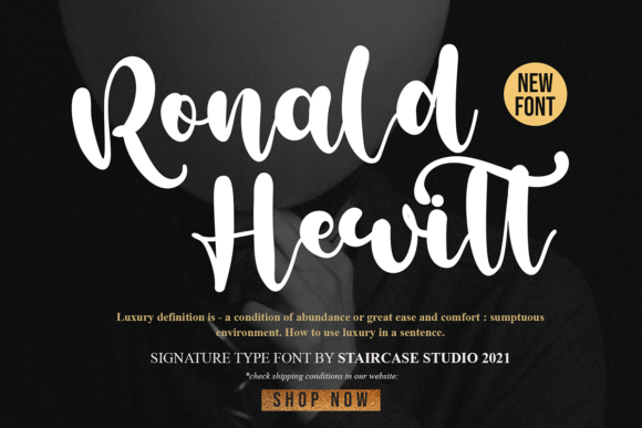 Ronald Hewitt: A Handwritten Font for Brand Personality