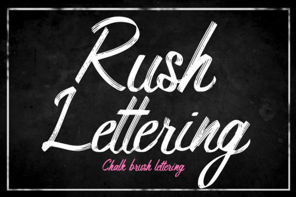 Rush Lettering: A Brushed Script Font for Web Designers