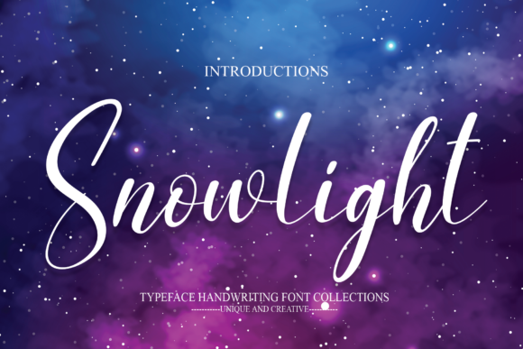 Snowlight: A Script Font for Elegant Digital Design