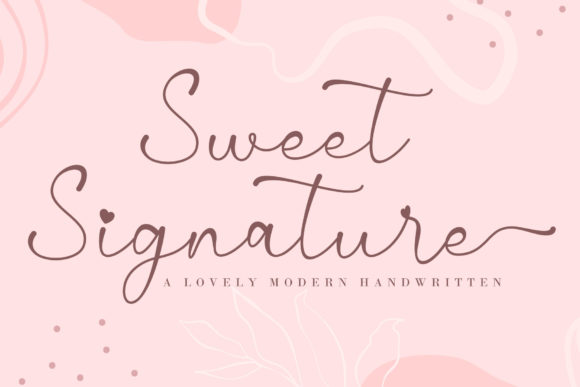 Sweet Signature: A Luxurious Script Font for Editorial Design